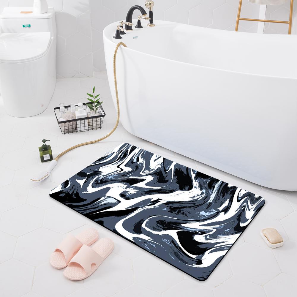 Non-slip Absorbent Mat Entry Door Mat Bathroom Shower Carpet Home Bathroom Bedroom Floor Kitchen Carpet