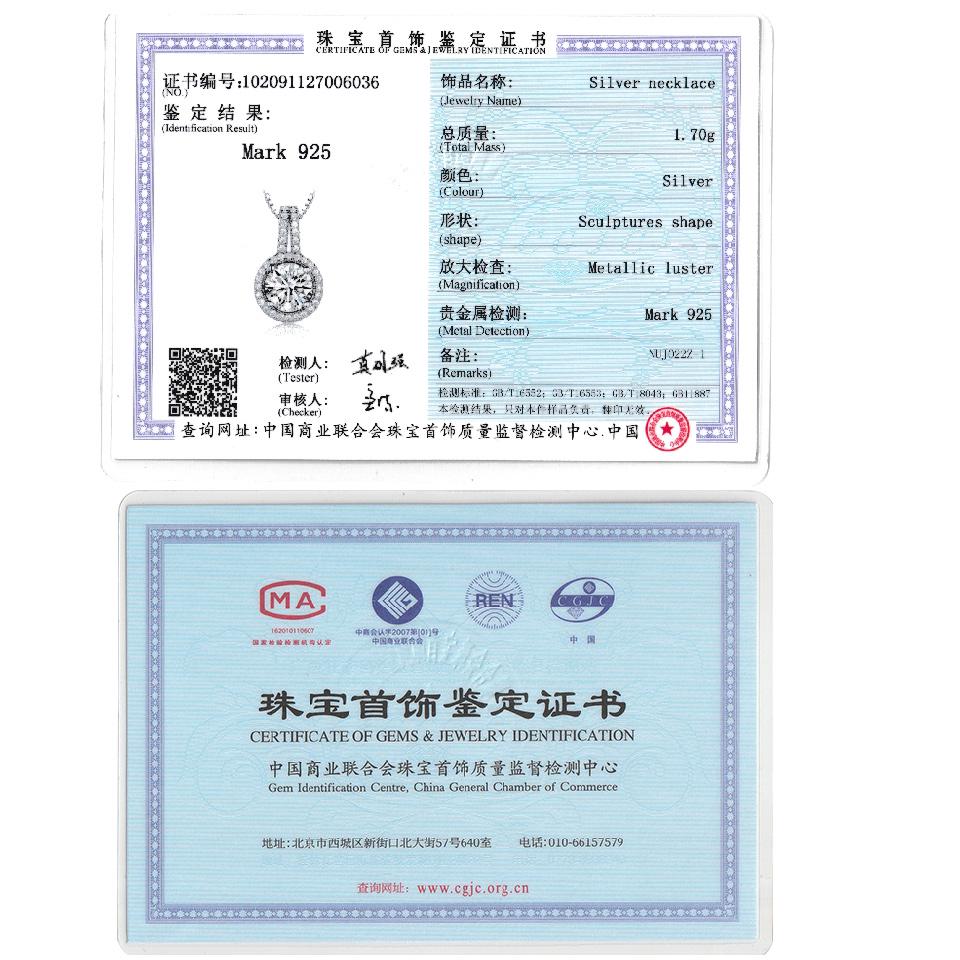 Umcho Solid 925 Sterling Silver Jewelry Zircon Ring Pendants Necklaces For Women Wedding Jewelry Set