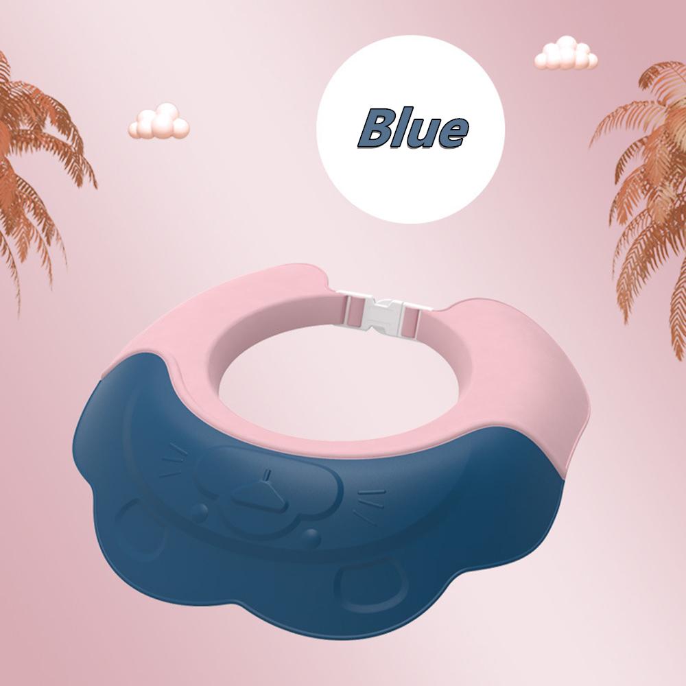 Ear Protection Adjustable Baby Shower Cap Silicone Bath Visor Baby Bath Cap Shampoo Shield