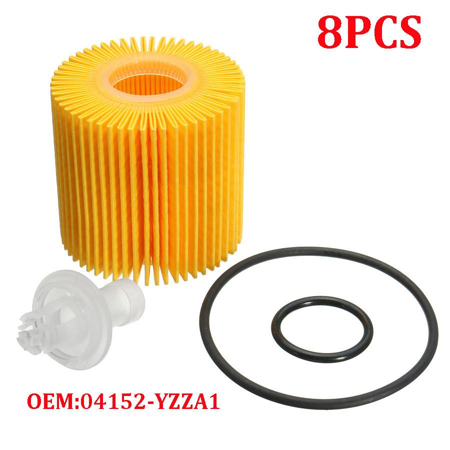 Высококачественный новый комплект масляных фильтров 8 шт. для Toyota Avalon Camry RAV4 Sienna Lexus 04152-31090