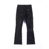 ZYLLO Men Ripped Stacked Jeans Distressed Slim Fit Skinny Straight Leg Jeans Fashion Hip Hop Denim Pants Casual Streetwear