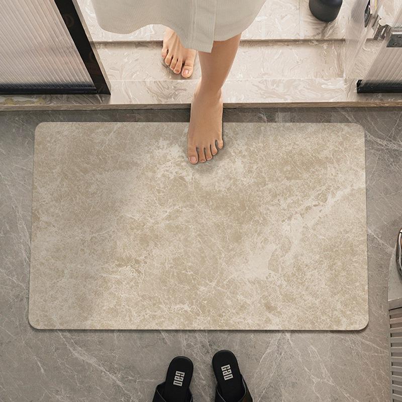 Простой диатомовый грязевой утолщенный впитывающий коврик, коврик для двери в ванную комнату, быстросохнущий высококачественный коврик для ванной комнаты, нескользящий