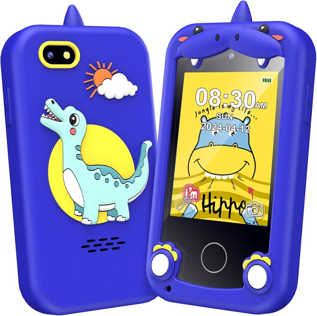 Детский смартфон для девочек, РождествоДень рожденияПодарки для девочекВозраст 3-10 детейИгрушкиСотовый телефон, сенсорный экранДля малышейОбучениеИгрушкаТелефон с двойной камерой, 8 ГБКарта