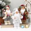 Santa Christmas Decoration 12-Inch Handcrafted Festive Figurine for Tree Mantel Classic Holiday Collectible Gifts Xmas Holiday Tabletop Decor