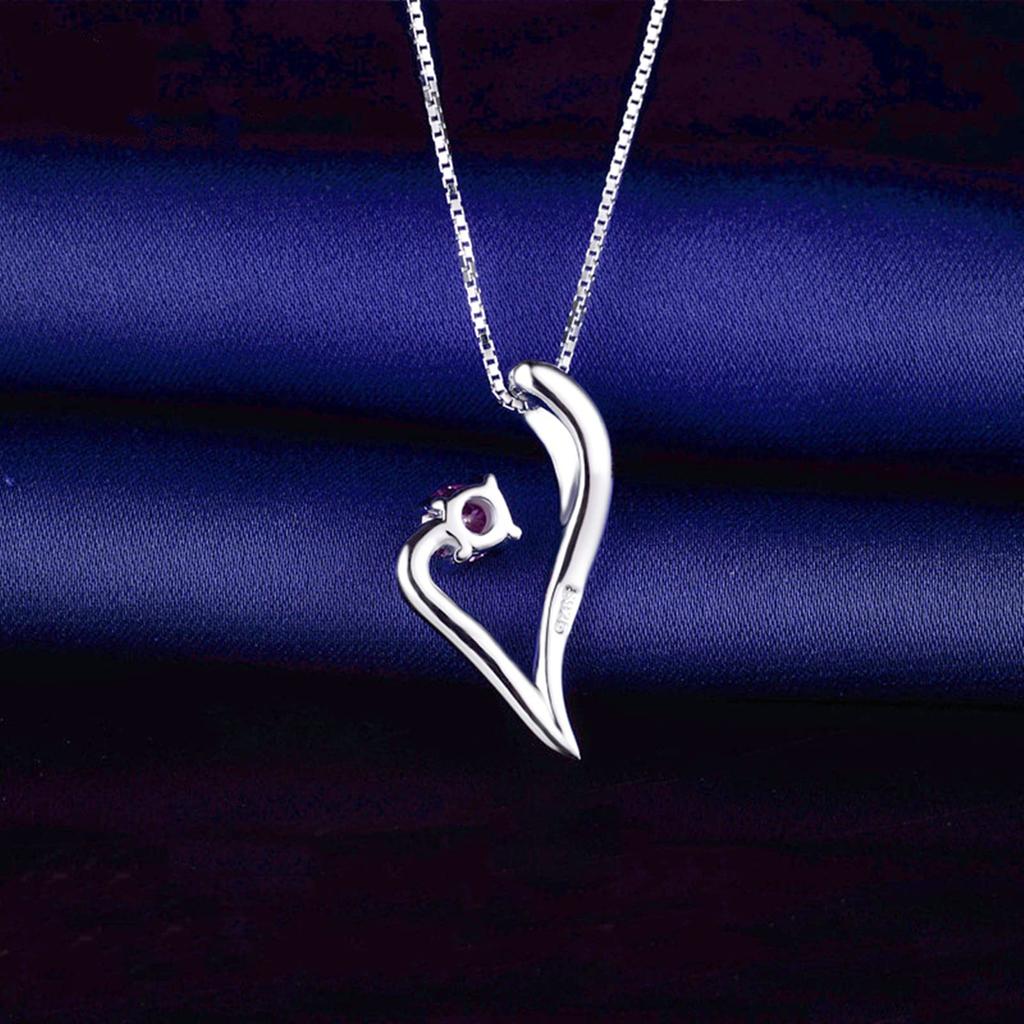 Кулон на годовщину свадьбы, 925 пробы, с аллергией на металл, с самой высокой степенью качества, в комплекте популярная коробка [AZHCHKE] Женское ожерелье, популярное, цирконий,