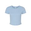 Bella + Canvas Womens/Ladies Micro-Rib Crop T-Shirt