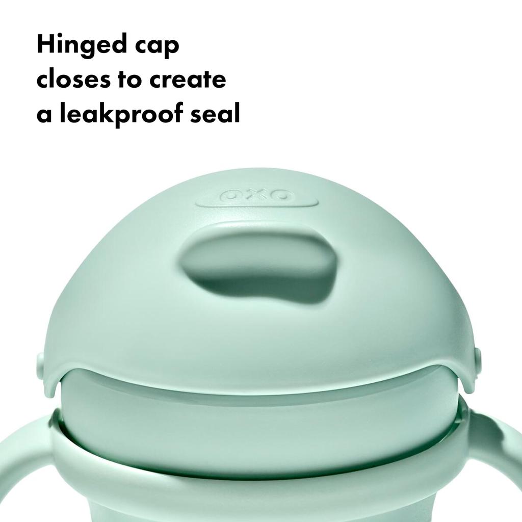 Кружка OXO Tot с трубочкой и ручкой, опаловая, можно мыть в посудомоечной машине, стильная, герметичная 63163900