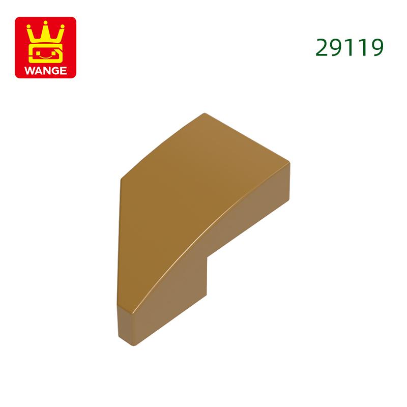 Нетоксичный 384 шт./Лот 29119 Клин 2x1 с выступом справа Блок Цвета Moc Аксессуары Совместимые с Кирпичами DIY Детская Игрушка Конструктор