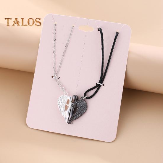 1 пара парных ожерелий для женщин и мужчин, подвеска для объятий, любовь, объятия, парное ожерелье, ювелирные изделия, подарок на годовщину