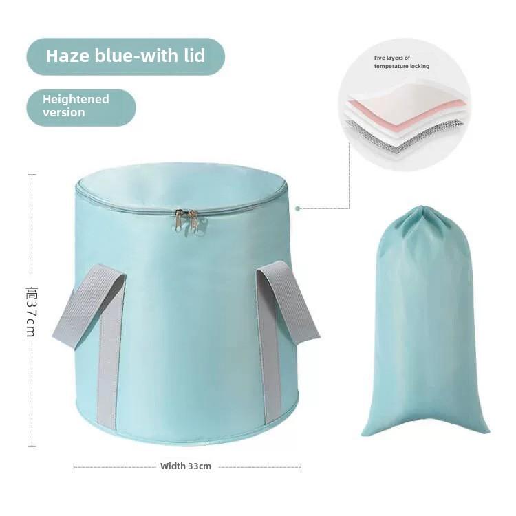 Складная дорожная ванночка для ног: Портативный, изолированный, сверхглубокий дизайн для защиты икр; Универсальное решение для домашних ванночек для ног.