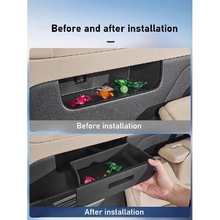 For 40 Series Alphard/Vellfire 3-row additional storage drawer box storage slot interior modification accessories