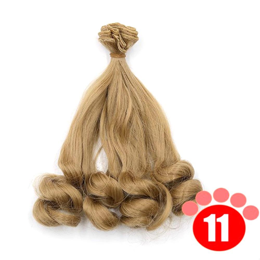 Solid Color 1/3 1/4 1/6 SD/BJD Doll Hair 20*100CM Curly Wigs 2024 Children Toy Gift