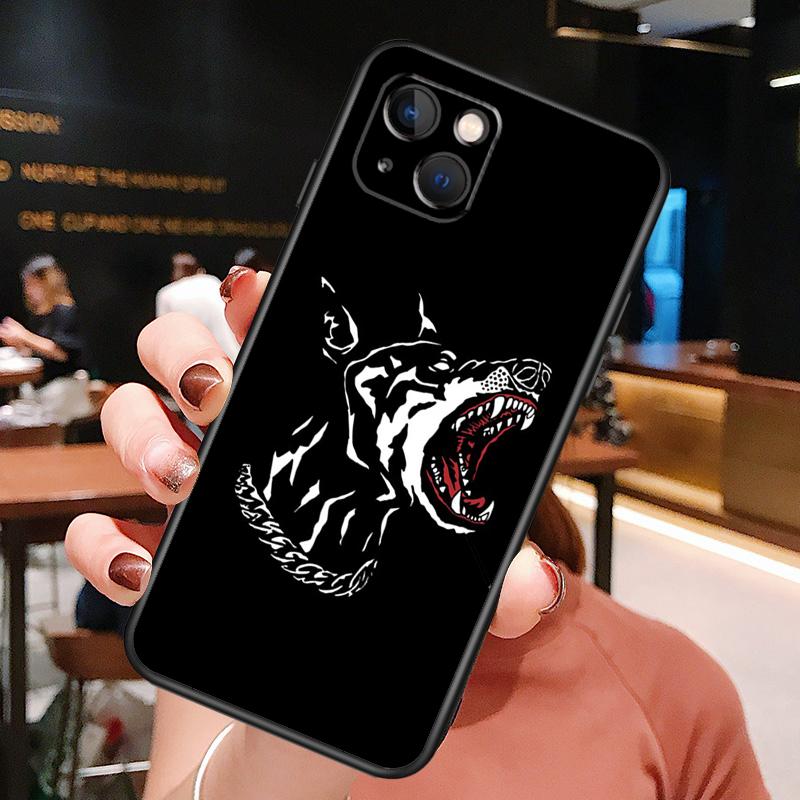 Чехол для телефона с изображением таксы и добермана для iPhone 16 Pro Max 15 14 12 11 13 Pro Max Plus 12 13 Mini XR 16e Силиконовый чехол Funda