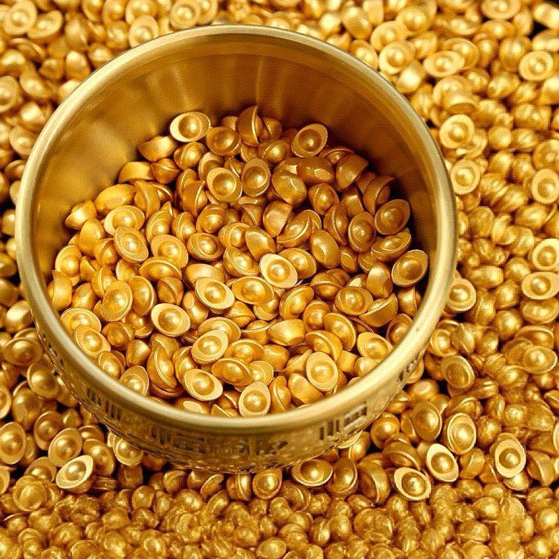 Mini Gold Ingot Luck Charms 100/200PCS Attract Wealth Handicrafts for DIY Jewelry Making Souvenir Gifts
