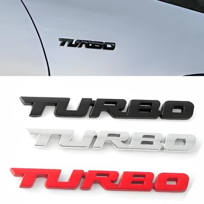 Автомобильная наклейка с турбонаддувом, турбо, металлический сплав, 3D значок, аксессуары для модификации автомобиля, задняя маркировка, боковая маркировка, декоративная автомобильная наклейка