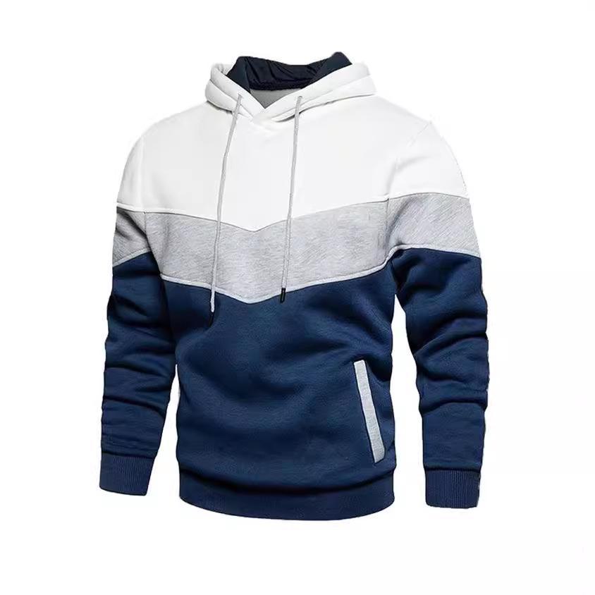 Men's Long-Sleeve Hooded Sweatshirt - Warm, Loose Casual Jacket for Autumn/Winter