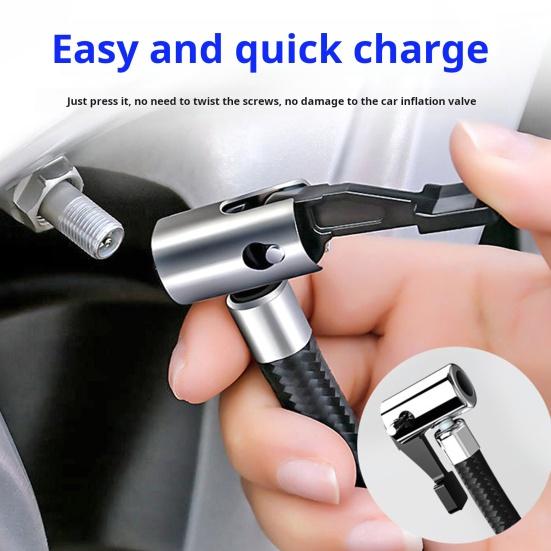 Portable Electric Inflator 12V Mini Car Air Pump Air Compressor Quick Inflating Digital
