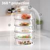 Insulated Food Cover Stackable Food Safety Shield Multi-layer Anti-fly Dust-proof Food Warmer Transparent Helper for Picnic BBQ