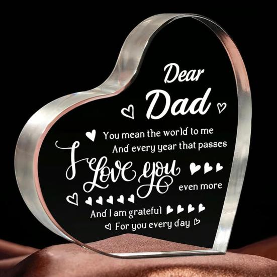 Акриловый блок в форме сердца, настольное украшение в виде сердца, отдельно стоящее украшение в виде сердца, подарок