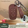 Для Lincoln Continental MKC MKZ MKX Navigator Z Nautilus Aviator Corsair 2017 2018 2019 2022 Кожаный чехол для ключа автомобиля Брелок