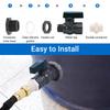 Rain Barrel Spigot Kit Practical 3/4 Inches GHT Ball Valve with Bulkhead Fitting Adapter for Water Tanks and Pools