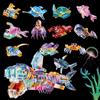 Transparent Building Block Small Particles Compatible Children Boys Girls Gifts Marine Animals Sharks