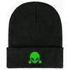1pc Unisex Winter Warm Skull Embroidery Knit Beanie Hat,Warm Outdoor Ski Cap Autumn Accessories,suitable for Halloween,Christmas