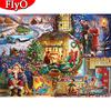 Full Square Round Diamond Painting Christmas Diamond Embroidery Sale Cartoon Mosaic Decor For Home Craft Kit