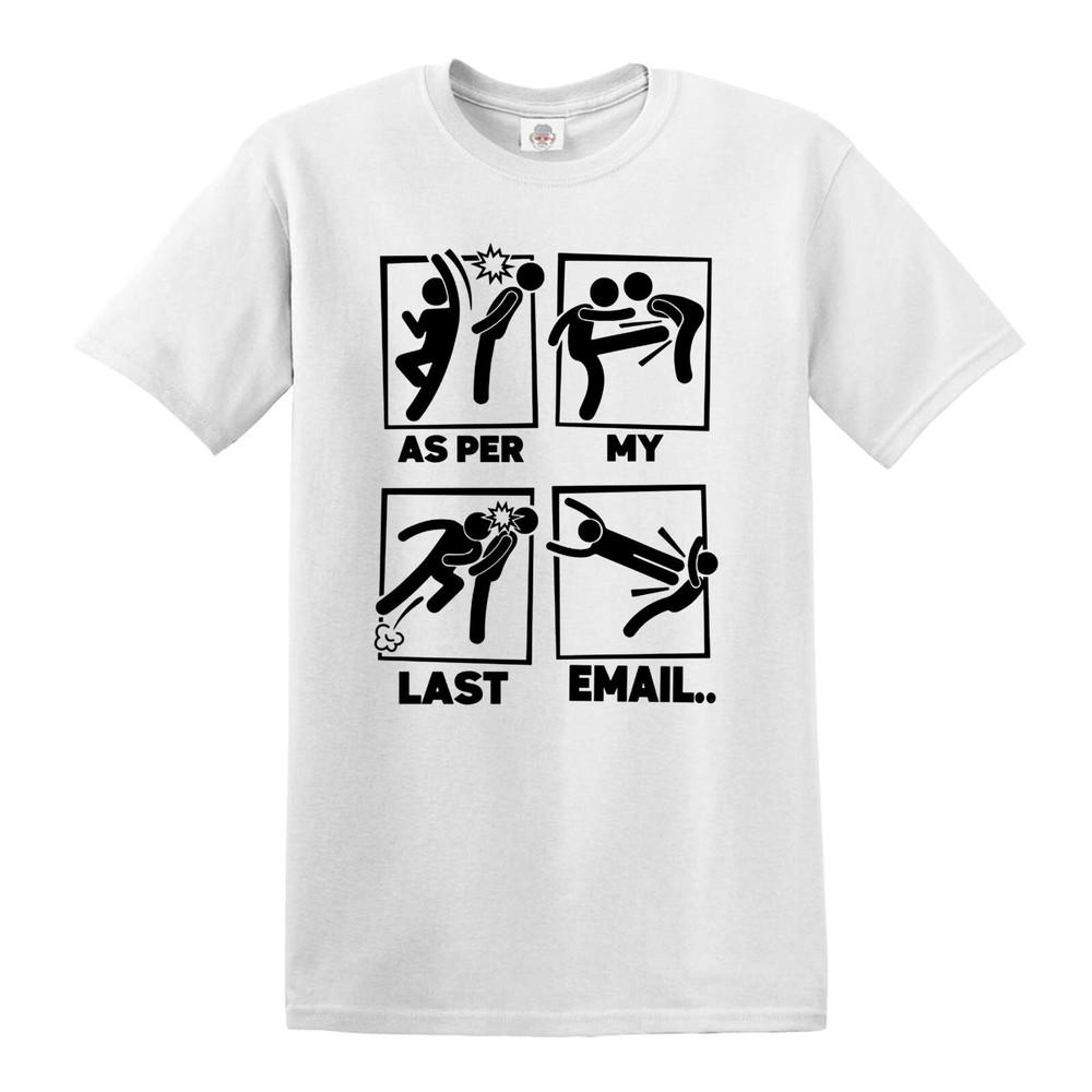 PER MY LAST EMAIL FUNNY FIGHTING STICK Unisexs TSHIRT FUNNY TOP TEE