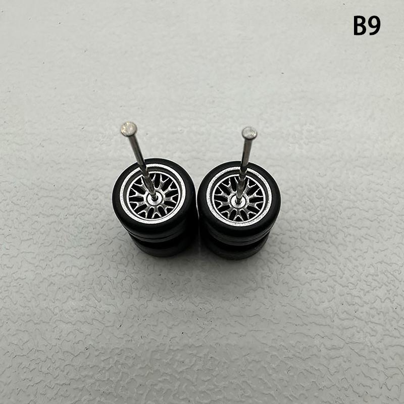 Инновационные ABS Основные Модифицированные Детали Игрушка-Транспорт Для Hotwheels Tomica Mini Gt 1 Комплект 1/64 Модель Автомобиля Колеса С Резиновыми Шинами