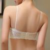 Летнее кружевное нижнее белье без бретелек, женский собранный тонкий бюстгальтер с запахом, бюстгальтер, не спадает, нескользящий невидимый бюстгальтер