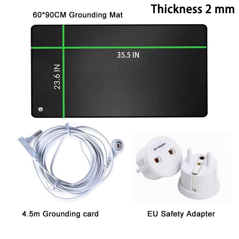 Grounding Mat for Improving Sleep, Grounding Pad for Health, Grounding Bed Mat with Grounding Cord for Better Working (35.5 * 23.6inch)