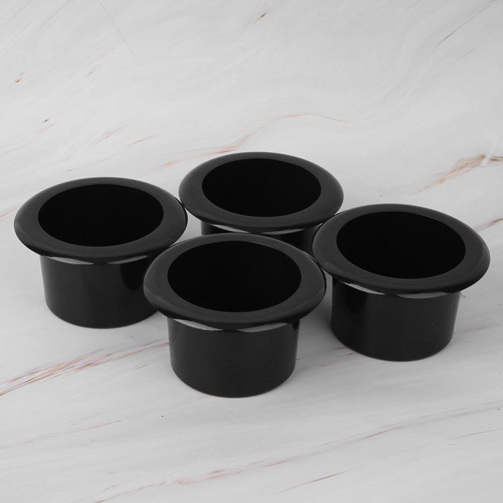 4Pcs ABS Plastic Cup Holder Black Cup Holder Stand Chair Accessories Boat Table