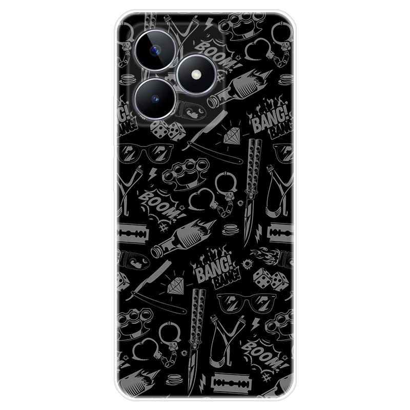 Мягкий силиконовый чехол для Realme C51, окрашенная ТПУ задняя крышка, чехол Realme C51