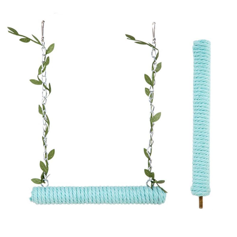 Деревянные качели для птиц, износостойкая жердочка для стачивания когтей попугая, игрушка-качели для попугая, кореллы