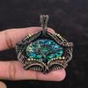 Tree Of Life Abalone Shell Pendant Copper Wire Wrapped Pendant Original Gemstone Jewelry Handmade Designer Pendant Copper Jewelry For Gifts