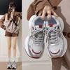 2025 New Ins Versatile Ultra-light Dad Shoes Women's Spring and Summer Little White Shoes Thick Soles Enhance the Value of Running Sports