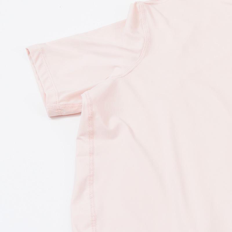 Женский летний ледяной нейлоновый топ для йоги - Защита от солнца, Дышащий, Высокая эластичность, Свободный крой, Удобный короткий рукав для фитнеса