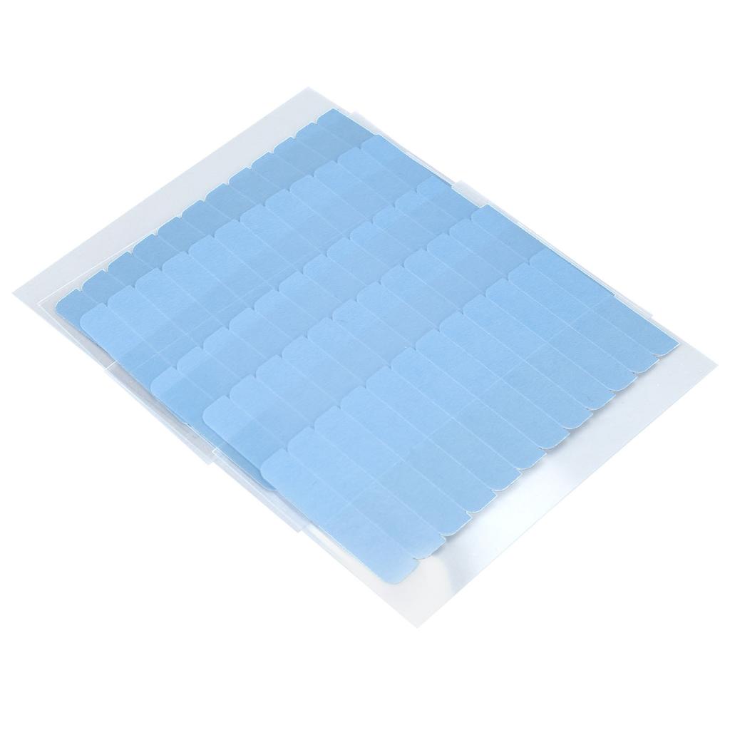 5 Sheets Wig Double Sided Adhesive Tape Blue Waterproof Antislip Professional Hair Extensions Styling Tool