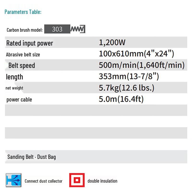 Makita 9403 Belt Sander CN plug (adapter included)