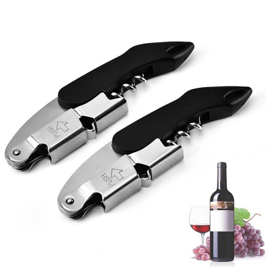Bottle Opener Handle Multi-Functional Non-slip Labor-Saving Stainless Steel 2 in 1 Wine Bottle