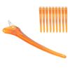 10pcs Salon NonSlip Styling Sectioning Clip Portable Duckbill Hair Clip Hairdressing Tool(Orange )