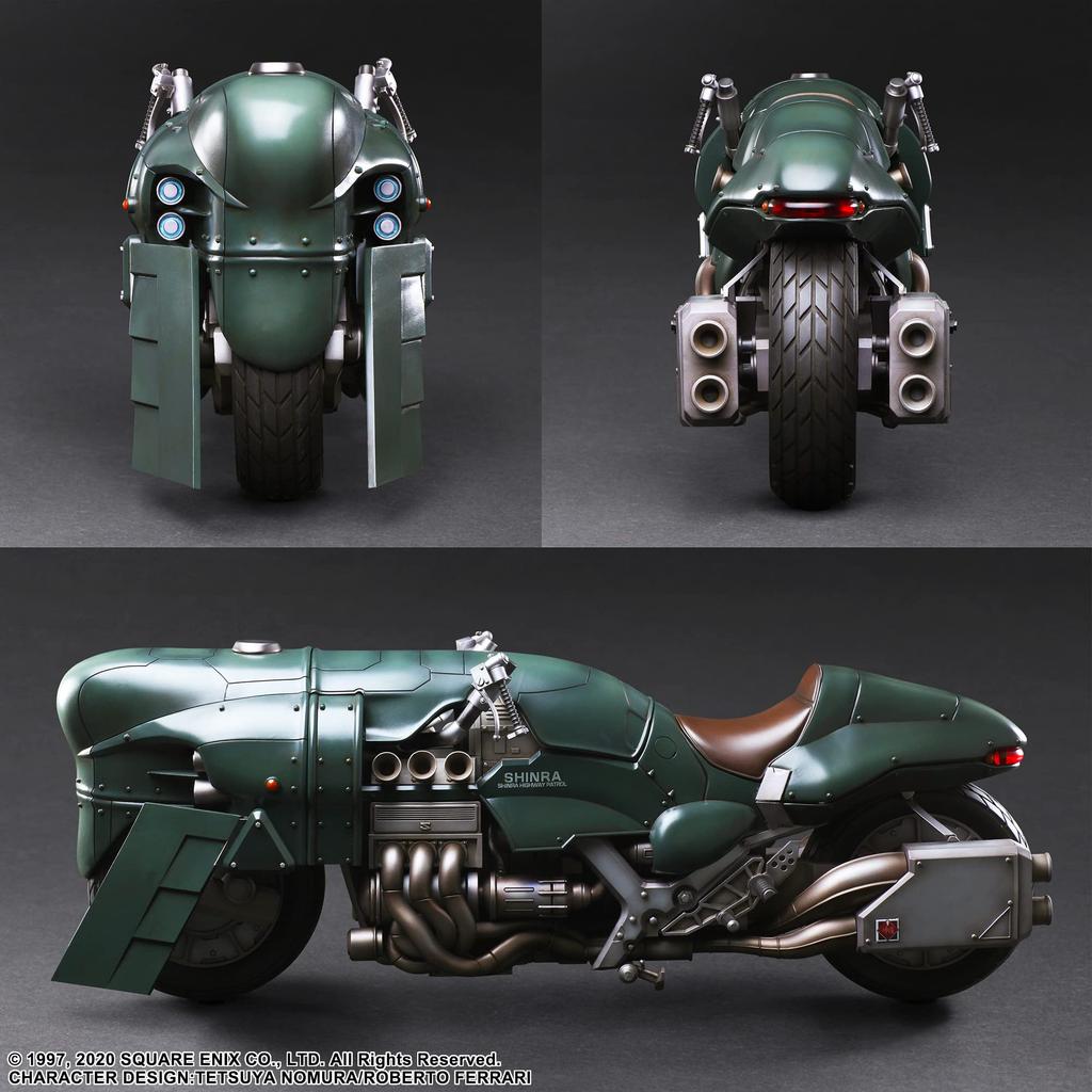 Final Fantasy VII Remake PLAY ARTS Kai Advanced Motorcycle Guard Motorcycle Set PVC Painted Movable Figure &