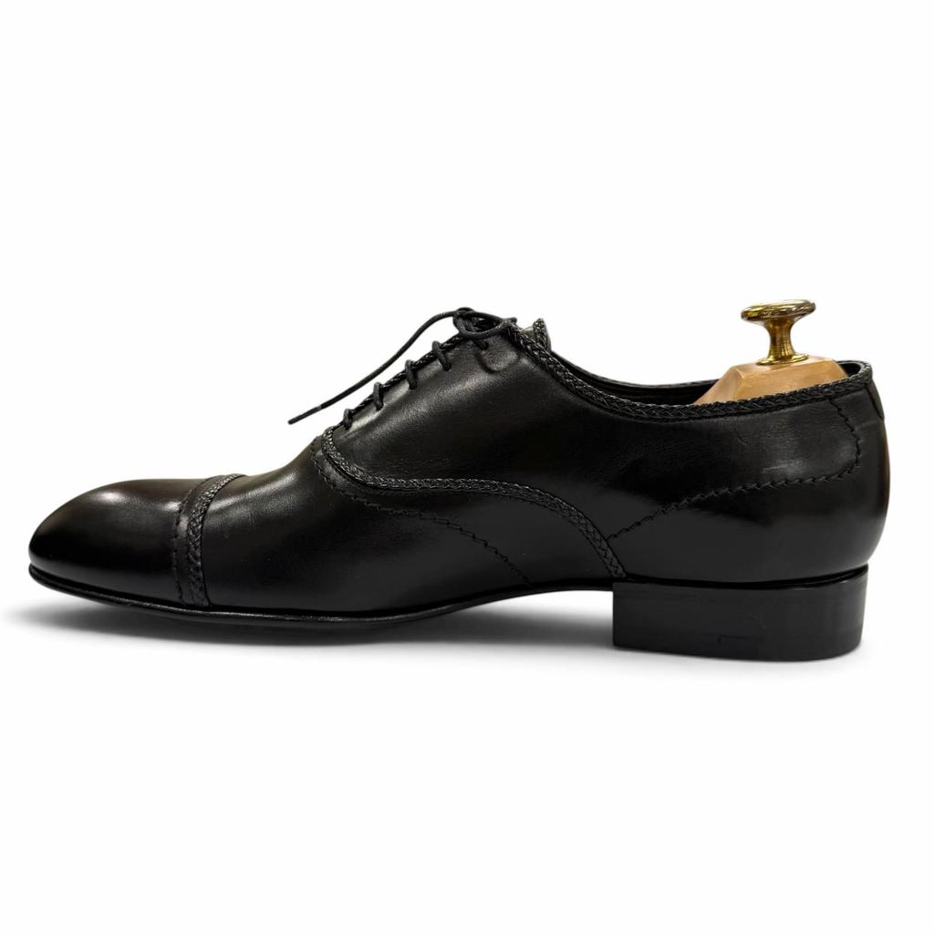 Pristine LOUIS VUITTON Leather shoes Straight tip, lace-up, inner wing black 7 Used