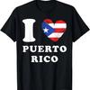 Heart Flag Puerto Rico T-Shirt