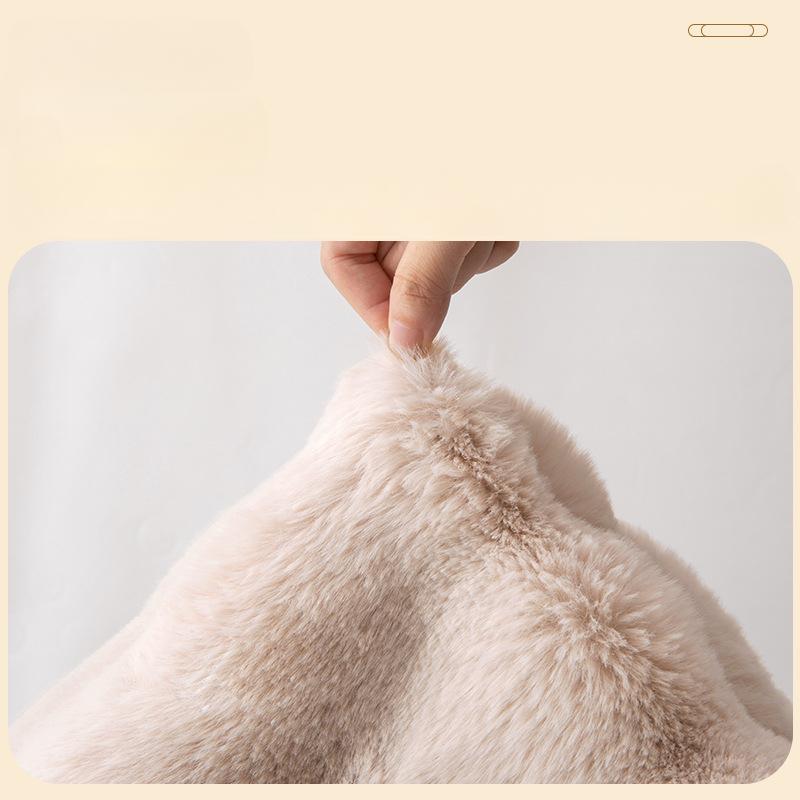 Подушка для дивана Bunny Cashmere, китайская ткань, нескользящая подушка, зимняя подушка, подушка для сиденья, утолщенная высококачественная твердая древесина