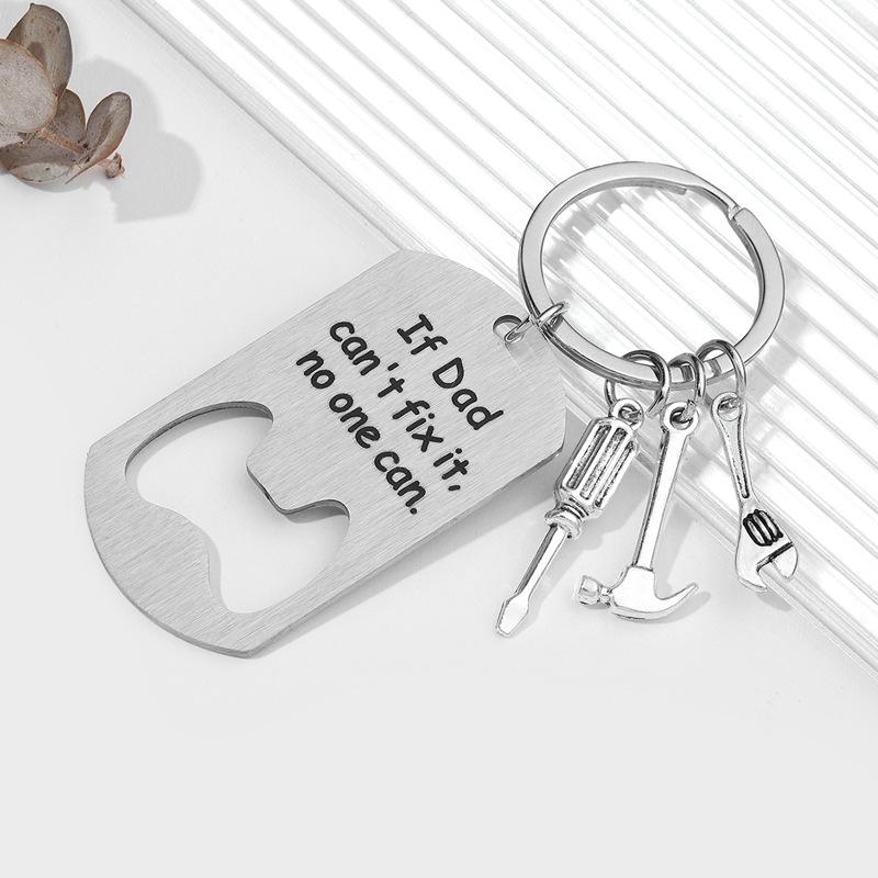 Брелок-открывалка для бутылок из нержавеющей стали - DIY гравировка, подвеска на сумку, подарок на День отца
