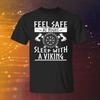 Feel Safe At Night Black T Shirt Norse Spirit Vintage Homme Streetwear Unisex Stylish Top For Everyday Wear Comfortable