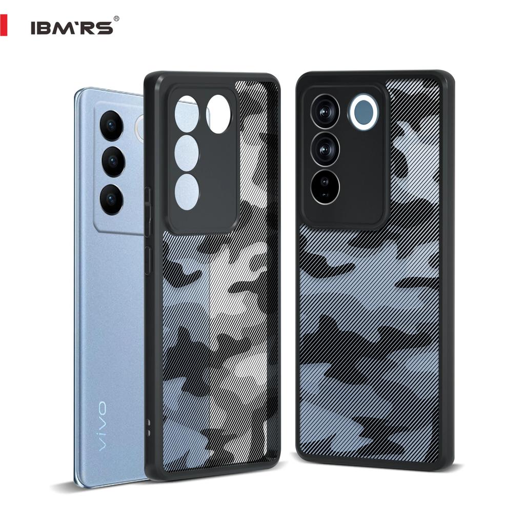 (Comes with wrist strap)for Vivo S16 Pro Case Phone Case,Soft TPU Hard Translucent Matte Back Slim Fit Shockproof Protective Case Cover - Camo Black