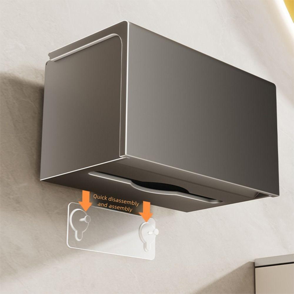 Waterproof Roll Paper Storage Rack Punch-Free Paper Towel Holder Bathroom Accessories